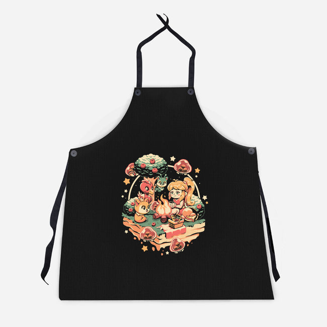 Hunter Camp-Unisex-Kitchen-Apron-eduely