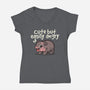 Cute Baby Hippo-Womens-V-Neck-Tee-NemiMakeit