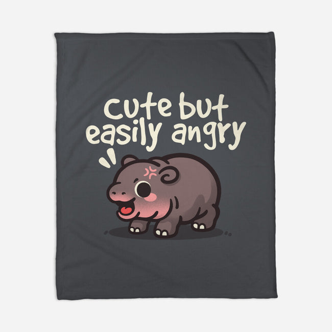 Cute Baby Hippo-None-Fleece-Blanket-NemiMakeit