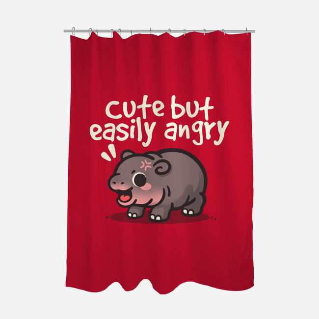 Cute Baby Hippo-None-Polyester-Shower Curtain-NemiMakeit