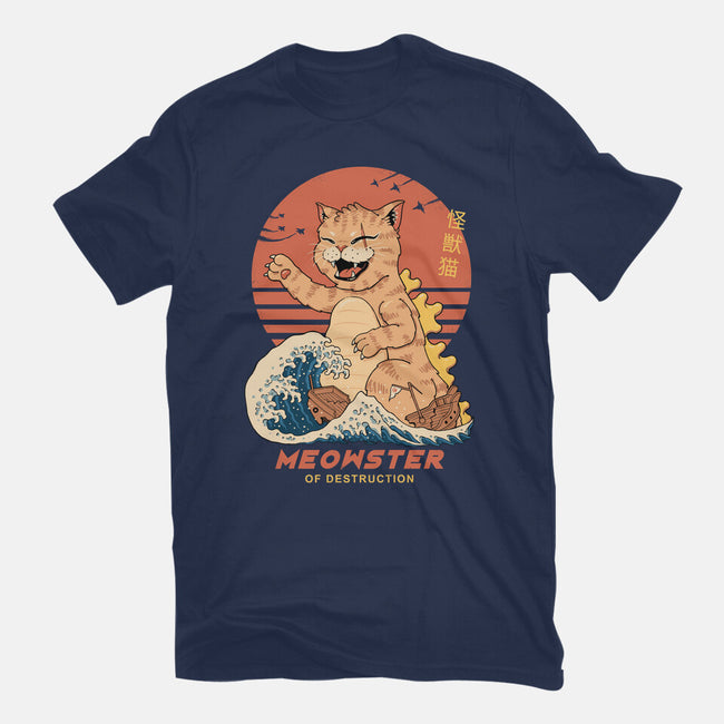 Kaiju Meowster-Womens-Fitted-Tee-vp021