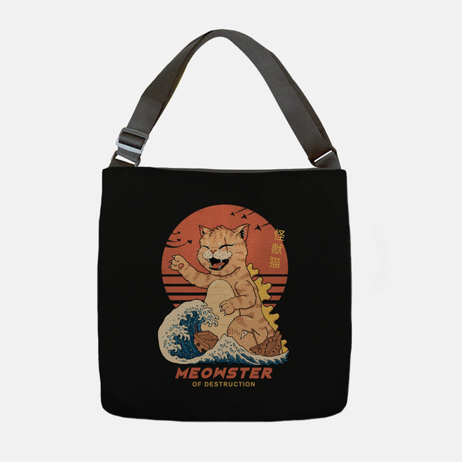 Kaiju Meowster-None-Adjustable Tote-Bag-vp021