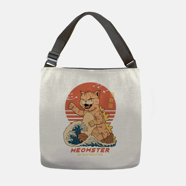 Kaiju Meowster-None-Adjustable Tote-Bag-vp021