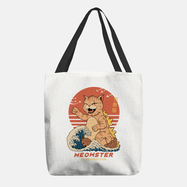 Kaiju Meowster-None-Basic Tote-Bag-vp021