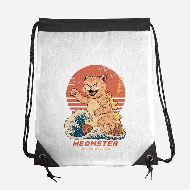 Kaiju Meowster-None-Drawstring-Bag-vp021