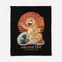 Kaiju Meowster-None-Fleece-Blanket-vp021