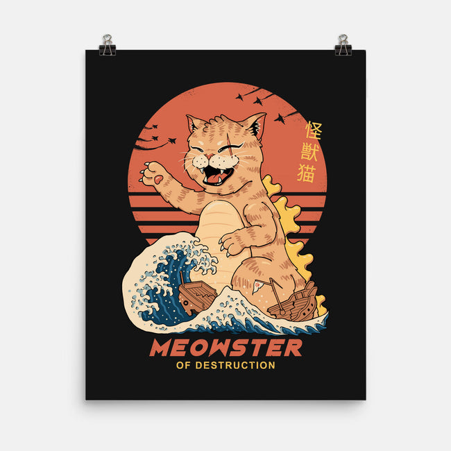 Kaiju Meowster-None-Matte-Poster-vp021