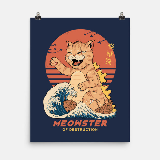 Kaiju Meowster-None-Matte-Poster-vp021