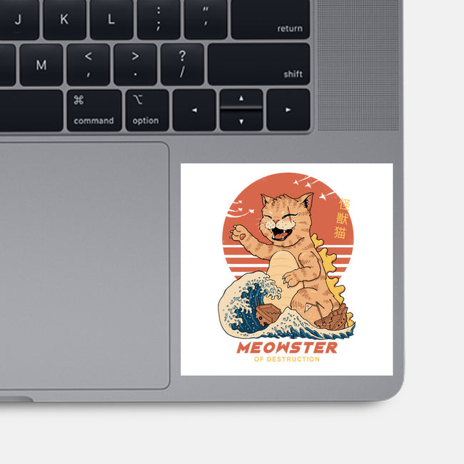 Kaiju Meowster-None-Glossy-Sticker-vp021