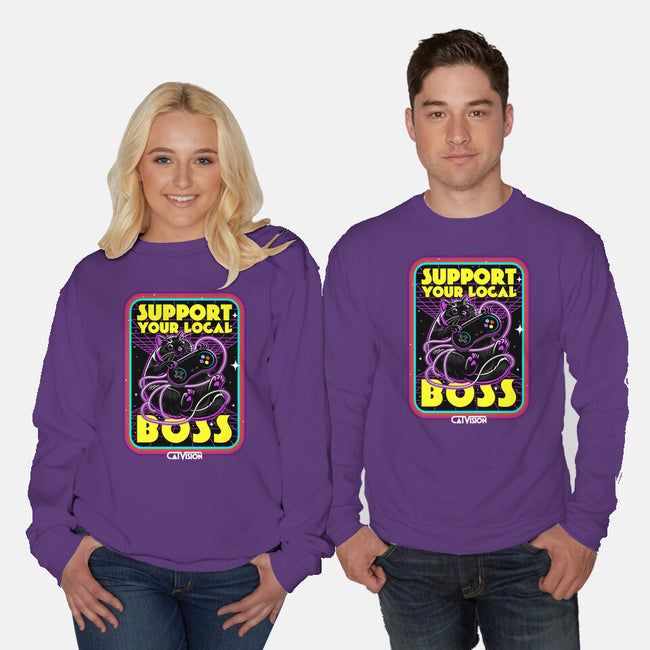 CatVision-Unisex-Crew Neck-Sweatshirt-OPIPPI