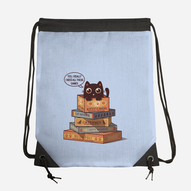 Kitty Games-None-Drawstring-Bag-erion_designs