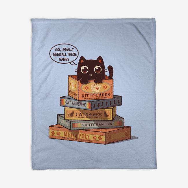 Kitty Games-None-Fleece-Blanket-erion_designs