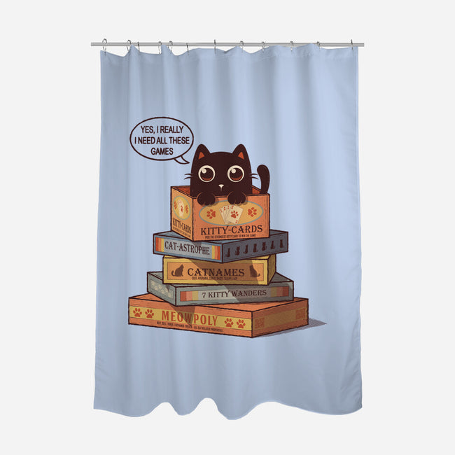 Kitty Games-None-Polyester-Shower Curtain-erion_designs