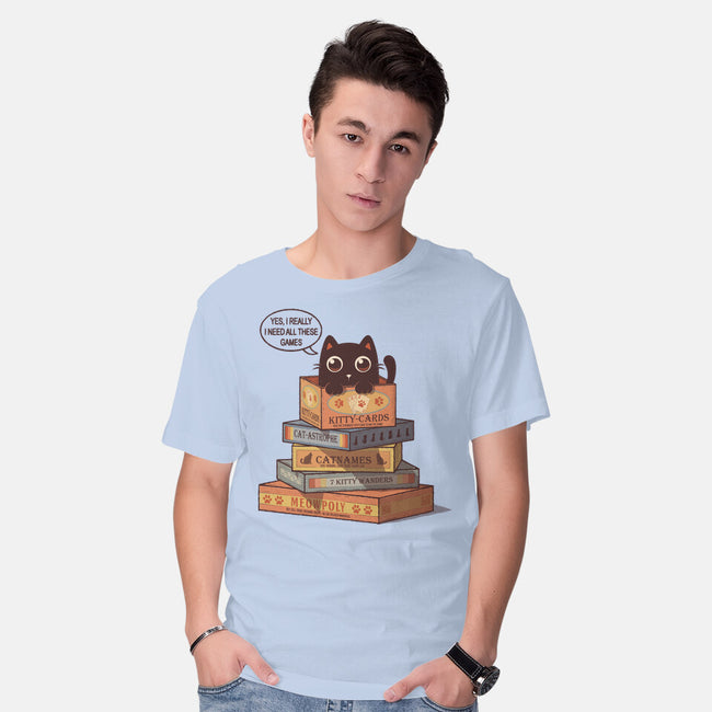 Kitty Games-Mens-Basic-Tee-erion_designs