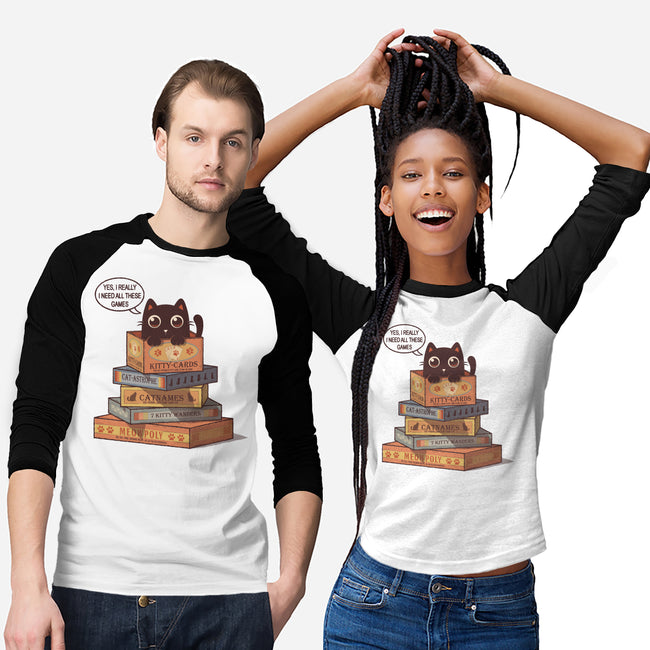 Kitty Games-Unisex-Baseball-Tee-erion_designs