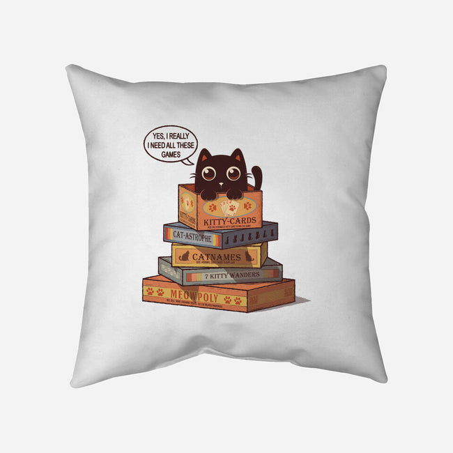 Kitty Games-None-Removable Cover w Insert-Throw Pillow-erion_designs