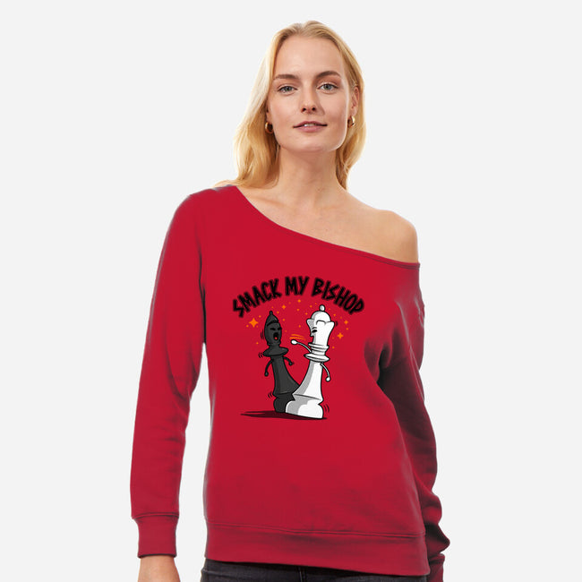 Smack My Bishop-Womens-Off Shoulder-Sweatshirt-erion_designs