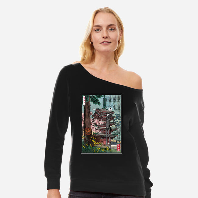 Jack In Japan-Womens-Off Shoulder-Sweatshirt-DrMonekers