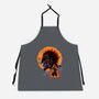 Half Hallow Mask-Unisex-Kitchen-Apron-rmatix