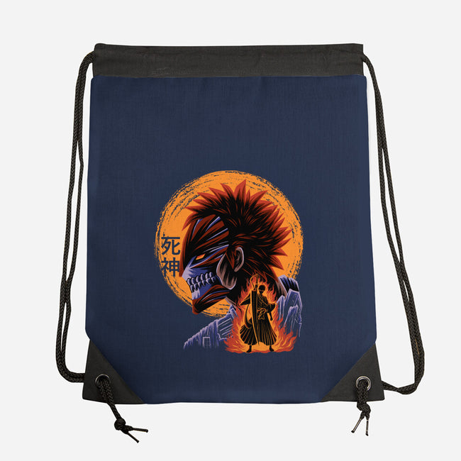 Half Hallow Mask-None-Drawstring-Bag-rmatix