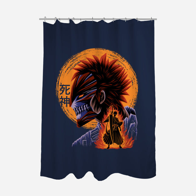 Half Hallow Mask-None-Polyester-Shower Curtain-rmatix