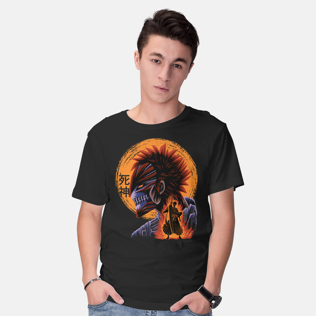 Half Hallow Mask-Mens-Basic-Tee-rmatix