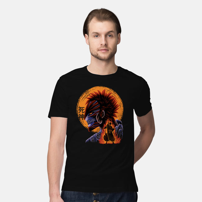 Half Hallow Mask-Mens-Premium-Tee-rmatix