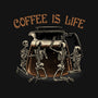 Coffee Is Life-None-Adjustable Tote-Bag-glitchygorilla