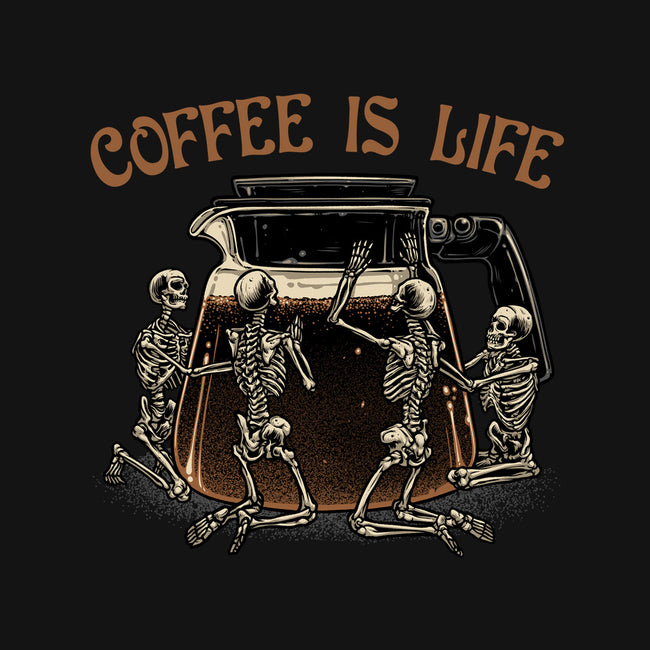 Coffee Is Life-Womens-Off Shoulder-Tee-glitchygorilla