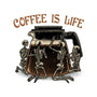 Coffee Is Life-Womens-Basic-Tee-glitchygorilla