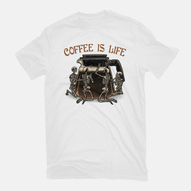 Coffee Is Life-Mens-Basic-Tee-glitchygorilla