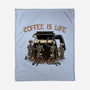 Coffee Is Life-None-Fleece-Blanket-glitchygorilla