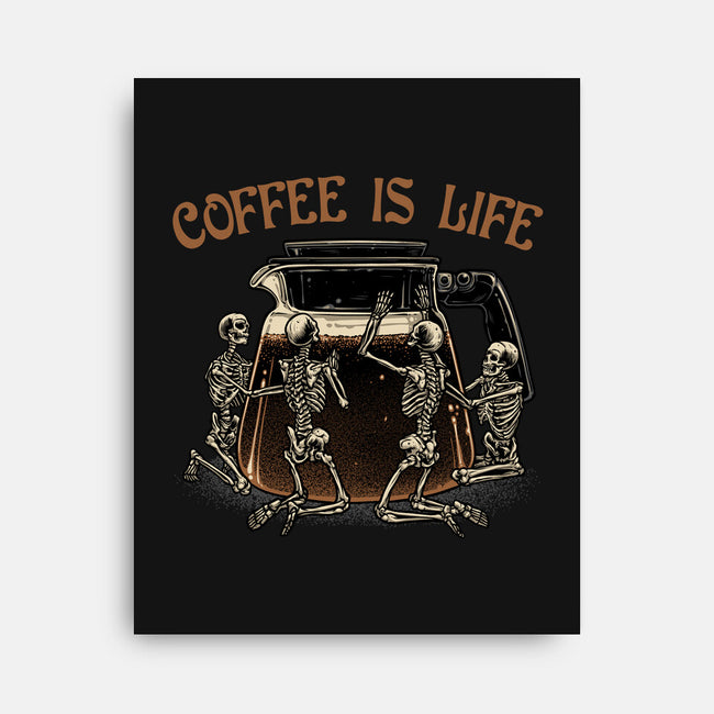 Coffee Is Life-None-Stretched-Canvas-glitchygorilla