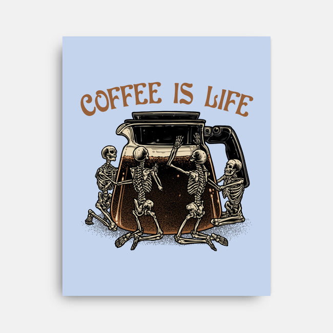 Coffee Is Life-None-Stretched-Canvas-glitchygorilla