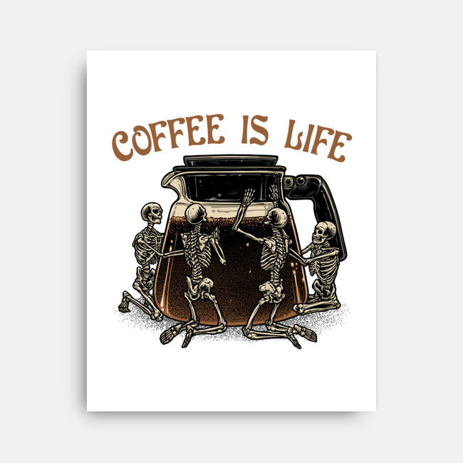 Coffee Is Life-None-Stretched-Canvas-glitchygorilla