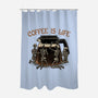 Coffee Is Life-None-Polyester-Shower Curtain-glitchygorilla