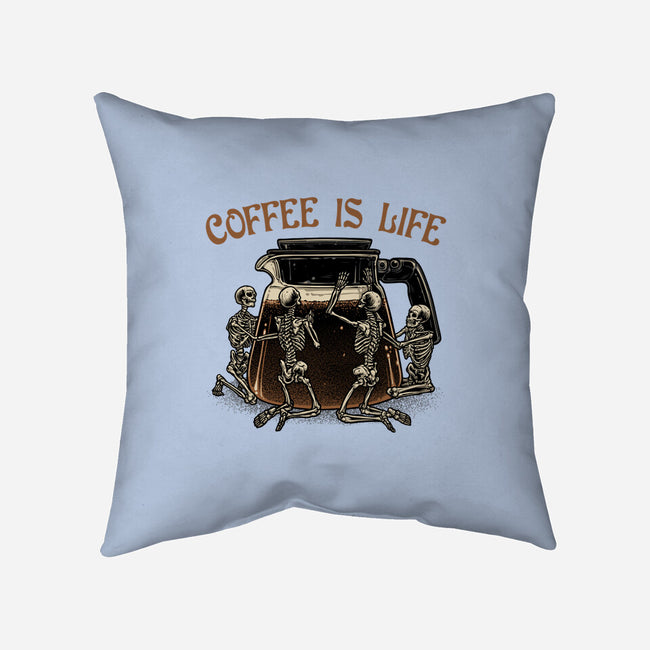 Coffee Is Life-None-Removable Cover w Insert-Throw Pillow-glitchygorilla