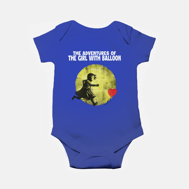 The Adventures Of Girl With Balloon-Baby-Basic-Onesie-zascanauta