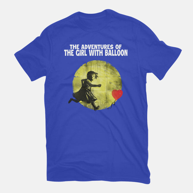 The Adventures Of Girl With Balloon-Mens-Premium-Tee-zascanauta