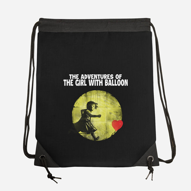 The Adventures Of Girl With Balloon-None-Drawstring-Bag-zascanauta