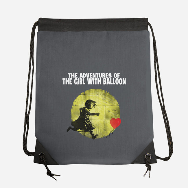 The Adventures Of Girl With Balloon-None-Drawstring-Bag-zascanauta