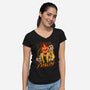 Fatality From Hell-Womens-V-Neck-Tee-Diego Oliver