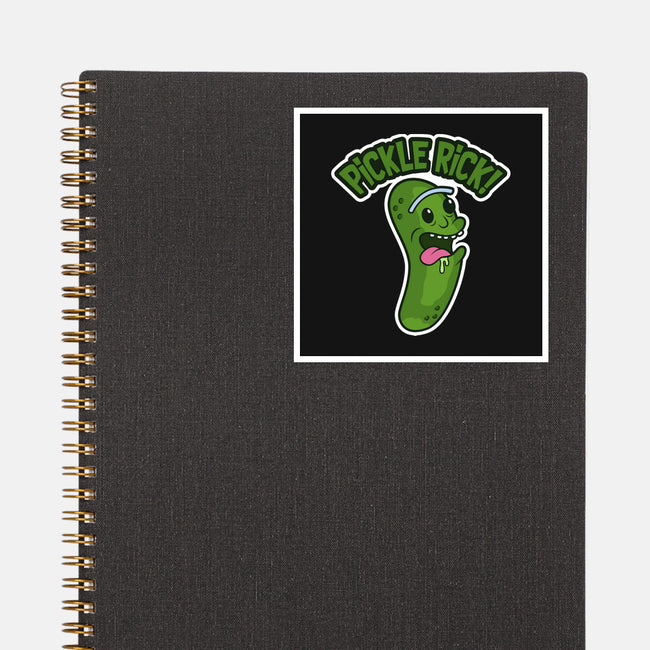 Pickle Rick-None-Glossy-Sticker-janlangpoako