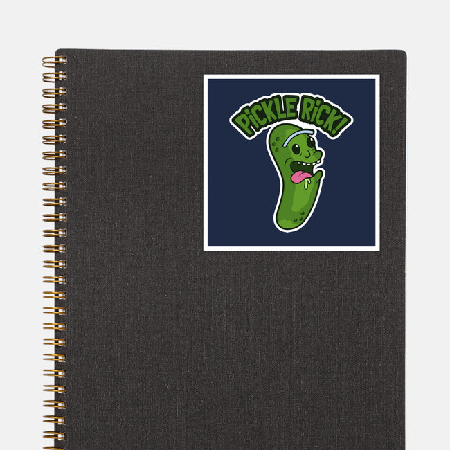 Pickle Rick-None-Glossy-Sticker-janlangpoako