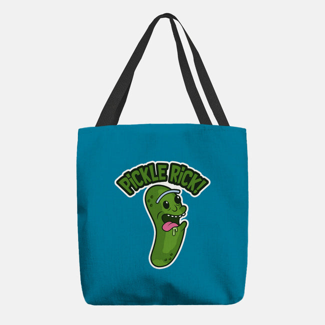 Pickle Rick-None-Basic Tote-Bag-janlangpoako