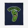 Pickle Rick-None-Fleece-Blanket-janlangpoako