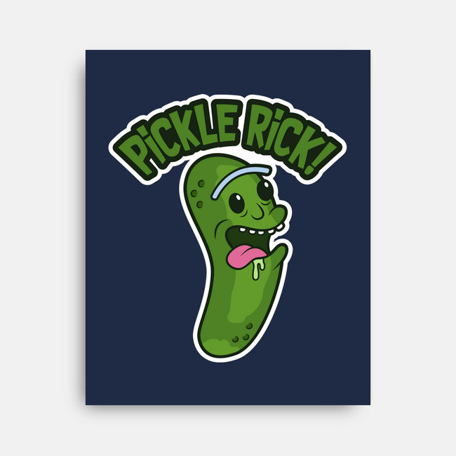 Pickle Rick-None-Stretched-Canvas-janlangpoako