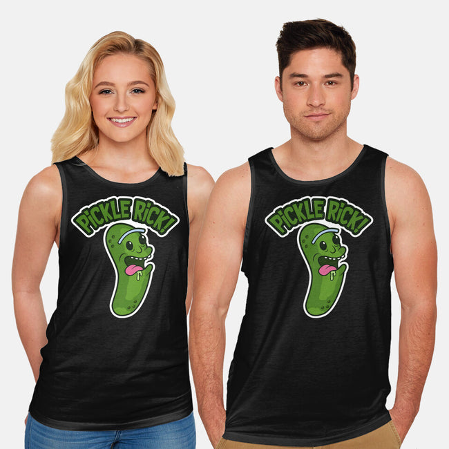 Pickle Rick-Unisex-Basic-Tank-janlangpoako