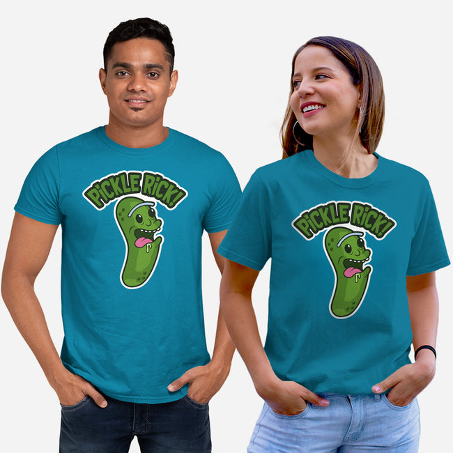 Pickle Rick-Unisex-Basic-Tee-janlangpoako