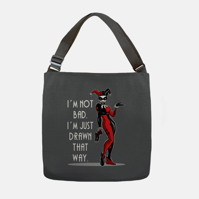 I'm Not Bad-None-Adjustable Tote-Bag-zascanauta